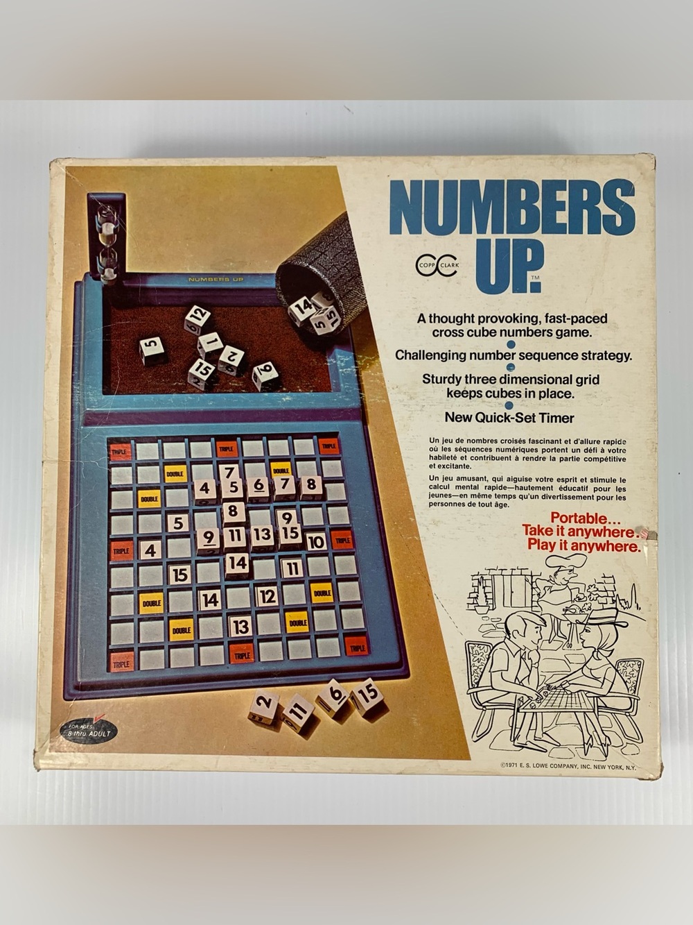 Numbers Up Board Game Vintage 1971 Copp Clark 100% Complete Rare